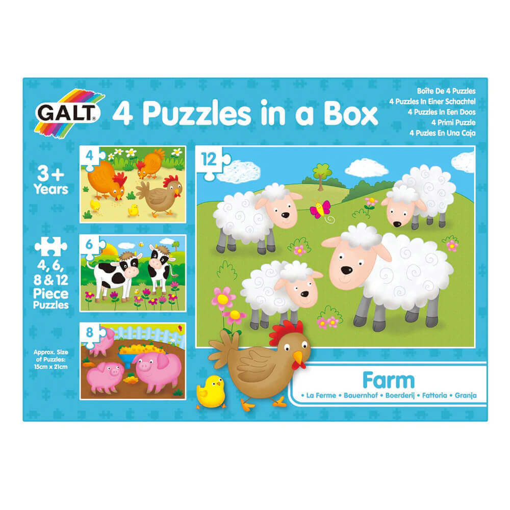 Galt 4 Puzzles In a Box - Farm 